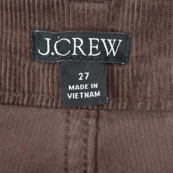 JCREW Size 27 Wide-Leg Corduroy Trouser in Dark Chocolate $148 BT922 - Picture 7 of 7